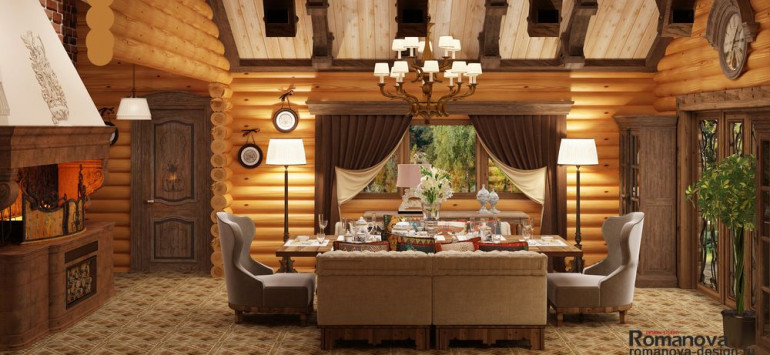 Интерьер в стиле Шале